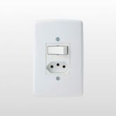 Interruptor Simples Tomada 10a Branco Duale - Iriel