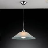Pendente Teto Aço 1x60w E27 Marola Branco/Cromado - Bronzear